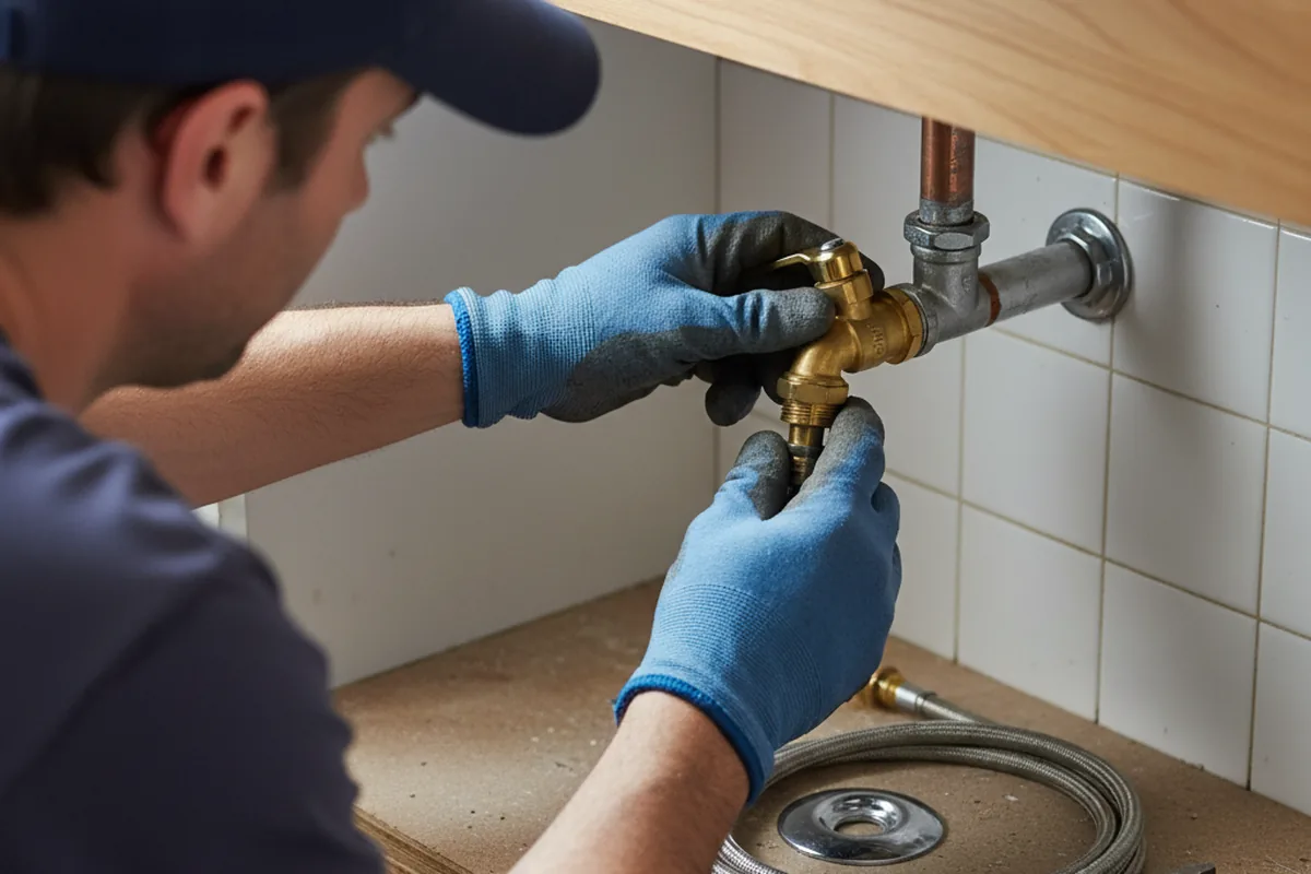 Shutoff valve and fitting work during Faucet and Fixture Repair in Claymont
